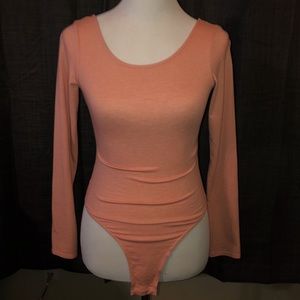 Pink H&M Long-sleeve Bodysuit